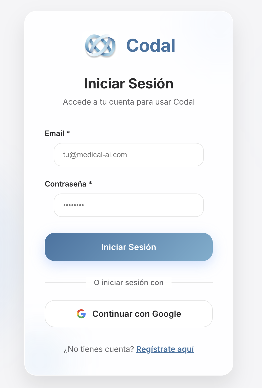 Login Codal